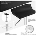 thumbnail image 5 of VECELO Set of 2 Bar Stools, Modern Swivel Adjustable Height Counter Barstools with Footrest for Kitchen/Bar/Dining Room/Living Room/Party, Black, 5 of 9