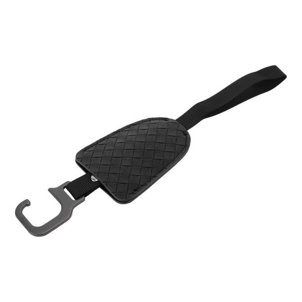 Gancho para Reposacabezas de Asiento de Automóvil Universal, 1 Pcs, Cuero Sintético Negro