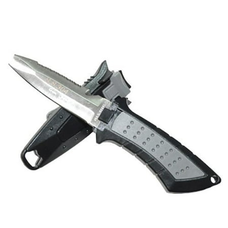 Blunt Tip Diving Knife - Scuba Choice Diving Low Volume Stainless Steel Blunt Tip BCD Knife, Black