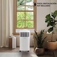 thumbnail image 4 of Aire Acondicionado Portátil Vissani Deshumidificador y Ventilador Apagado Automático Control Remoto 115 V 5000 BTU, 4 of 12