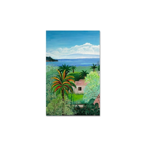 Trademark Fine Art Anonymous Costa Rican Beach Canvas Wall Art - 12x19