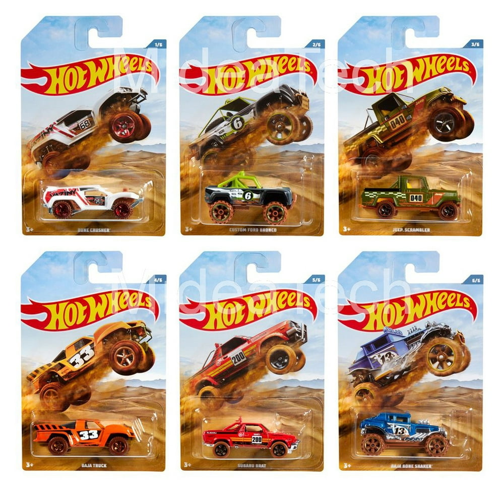 2019 Hot Wheels Exclusive Off Road Baja Truck Series Complete Set Of 6