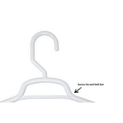 Mainstays Extra Large Heavy Duty Plastic Clothing Hangers, 3 Count, Adult, White