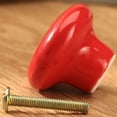 thumbnail image 6 of Farfi Cabinet Knob Practical Colorful Candy Colors Cute Pulls Knob for Drawer (Red), 6 of 13