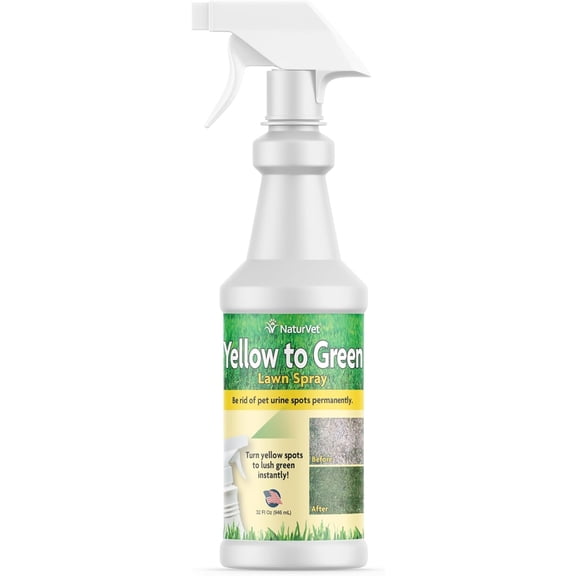 Yellow to Green Lawn Pet Spot Remover Spray, 32-Ounce