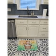 thumbnail image 3 of Owl Bathing Watercolor Machine Washable Memory Foam Mat, 3 of 4