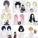 thumbnail image 2 of Halloween Wig Morematch Anime Black Butler Kuroshitsuji Ciel Phantomhive Wigs Grey Blue Heat Resistant Synthetic Hair Cosplay Wig, 2 of 5