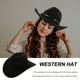 thumbnail image 4 of BRIGHTFUFU Sombrero de vaquero para mujer y hombre, sombrero de vaquera occidental, sombrero para exteriores, sombrero de fiesta, accesorio para fotos, 4 of 7