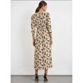 thumbnail image 4 of Printed Maxi Dress with V-Neck and Ruched Back, 4 of 5