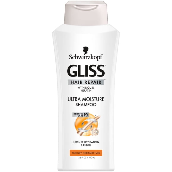 Champú Gliss Ultra Humedad 13.6 onzas (400 ml) (paquete de 2)