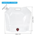 thumbnail image 2 of Unique Bargains 10L Collapsible Water Container Bag with Spigot PE Water Jug White, 2 of 7