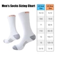 thumbnail image 4 of DIFFYBOX Mens Crew Socks Athletic Cushion Long Boot Moisture Wicking Breathable Work Socks for Mens Outdoor Sports (5 Pairs), 4 of 6