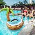 thumbnail image 3 of Coconut Tree Inflatable Floating Lounger - Durable Material, Portable Design for Pool Beach Relaxation, 3 of 8