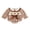 Brown, variant on RUINIXCW Baby Girl Thanksgiving Plaid Romper Turkey Embroidery Long Sleeve Bodysuit