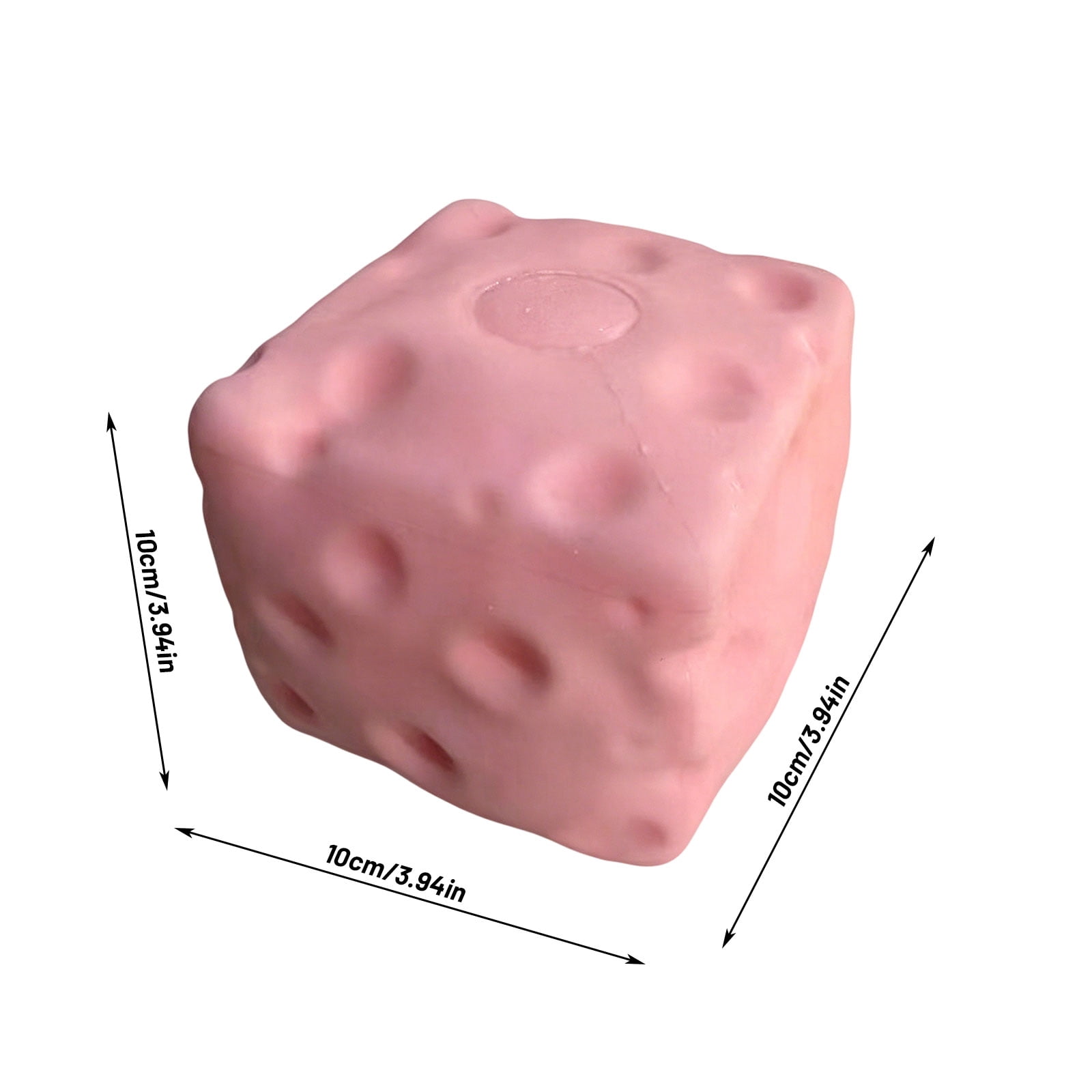 2026 Pink Cheese Squishy - Pink Jumbo Cheese Squishy, Slow Rebound Sensory Squeeze Ball, Cute Slow Rising Squeeze for Adults