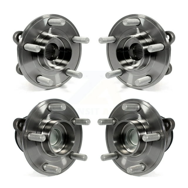 Kugel Front Rear Wheel Bearing & Hub Assembly Kit for Car Ford Fusion Lincoln MKZ Police Responder Hybrid SSV Plug-In - Left Right Side (Driver Passenger) K70-101159