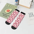 thumbnail image 7 of Pofeuu Strawberry Print 30cm Socks, Adult Running Hiking Socks for Youth and Adult, 7 of 7
