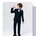thumbnail image 2 of RMGVDSD Boys Suits 5 Piece Set Boys Suit For Kids Tuxedo Wedding Outfit Boy Formal Suits Slim Fit Suit Set Modern Fit Kids Tuxedo Suits 3-4 Years, 2 of 5