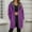 Purple, variant on Long Zip Up Hoodie Women Casual Hooded Long Tunic Sweatshirts Y2k Comfort Hoodies Fall Jacket Coat with Pockets