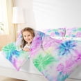 thumbnail image 3 of Erosebridal Watercolor Tie Dye 7-Piece Twin Bedding Sets,Colorful Spiral Bedding Comforter Set For Girls Teens,Reversible, 3 of 7