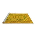thumbnail image 2 of Ahgly Company Machine Washable Indoor Rectangle Oriental Yellow Traditional Area Rugs, 2' x 4', 2 of 4