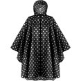 thumbnail image 1 of Poncho de lluvia impermeable, ligero y reutilizable, abrigo con capucha para senderismo para actividades al aire libre, negro, 1 of 5