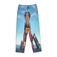 thumbnail image 4 of Xecao Elephant Sits Women's Straight Lounge Pajama Pants: The Epitome of Relaxed Sleepwear, 4 of 9