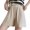 Khaki, variant on Vedolay Shorts for Women Women's Metallic High Waist Leather Shorts Wide Leg Stretchy Shorts Hot Pants,Black S