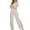 Long-lasting White, variant on Hpapadks Lounge Sets for Women Long Sleeve Striped Zip Up Tops Wide Leg Pants Athletic Wear 2 Piece Outfits Tracksuits for Women Set