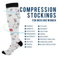 thumbnail image 4 of joogoo Rabbit and Apple Hand Draw Socks Women Men Knee High Sock, 4 of 8