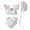 Light Pink, variant on Odeerbi 2-24 Months Infant Toddler Girls One-Piece Swimsuit with Sun Hat Cute Print Quick Dry Beach Swimwear Summer Bathing Suit