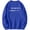 #066-Blue, variant on Kakii Men's Crewneck Sweatshirt Letter Graphic Long Sleeve Drop Shoulder Spring Casual Pullover Top