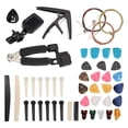 thumbnail image 3 of Kit de Accesorios Guitarra 65 Piezas con Cuerdas Guitarra, Afinador, Cejilla, PúAs, Soporte PúAs Dedo Pulgar, Pines Puente, 3 of 5
