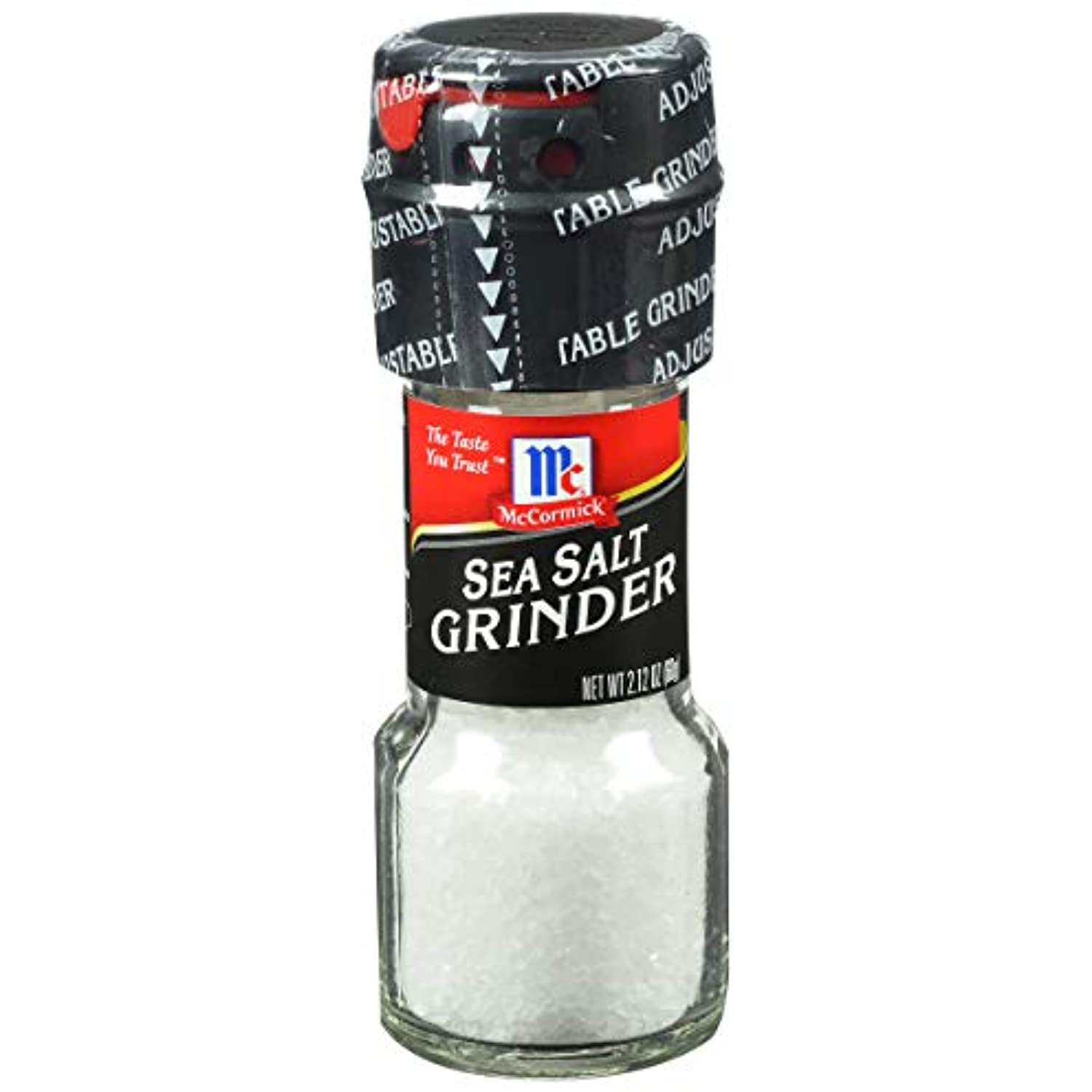 Mccormick Sea Salt Grinder, 2.12 Oz (Pack Of 6)