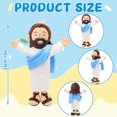 thumbnail image 2 of Muñeca de peluche Yelakey 13 Jesus para Pascua, Navidad, Iglesia, color marrón, 2 of 9