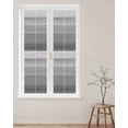 thumbnail image 2 of Grey Ombre Wooden Window Privacy Film Stained Glass Window Film Decorative Windows Cover Static Windows Cling for Glass Door Farmhouse Retro Gray Wood Gradient Stickers for Bathroom 29.5"x118", 2 of 7