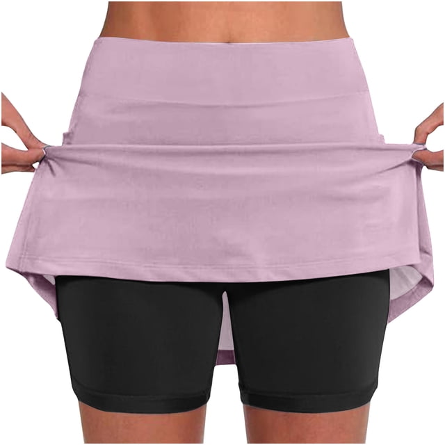 FNFYFH Clearance Ladies Gym Loose Fit Solid Summer Workout Shorts Comfortable Exercise Shorts,Purple