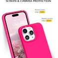 thumbnail image 3 of Sumao Designed for iPhone 15 Pro Case, Silicone Shockproof Slim Thin Phone Case (Hot Pink), 3 of 10