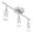 Sliver, variant on Vikakiooze 3 Light Steel GU10 Spot-Bar Ceiling Fitting Industrial Light