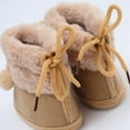 thumbnail image 6 of Infant Baby Girl Winter Warm Plush Half Boots Soft Sole Shoes 0-18M, 6 of 7