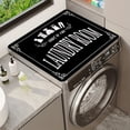 thumbnail image 3 of [Absorbent | Dust-Proof] Absorbent, Dust-Proof 1pc Laundry Room Washer & Dryer Cover Mat | Easy to Clean, Versatile for Kitchen & Bathroom | with "Laundry Room" Design, 3 of 10