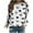 #2 White, variant on Luxalzxs Valentines Day Shirts Women Pretty Love Heart Printed Thin Sweatshirt Fashion Casual Long Sleeve Loose Round Neck Pullover Tunic Tops