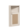 thumbnail image 5 of MIDOQIN 31.89" Bathroom Corner Cabinet, Farmhouse Floor Corner Cabinet with Rattan Barn Door and Adjustable Shelf, Narrow Corner Storage Organizer for Bathroom, Living Room, Kitchen, 5 of 8