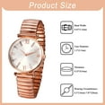 thumbnail image 4 of Avaner Elastic Strap Watches for Women: Large Face Arabic Numerals Analog Quartz Wrist Watches for Women Easy Reader Stretch Band Waterproof Ladies Wratch, 4 of 8