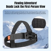Magnetic Head Strap Mount for DJI, GoPro, Insta360 – Comfortable Adjustable Forehead POV Strap with Quick-Release Adapter & Bonus Magnetic Plate