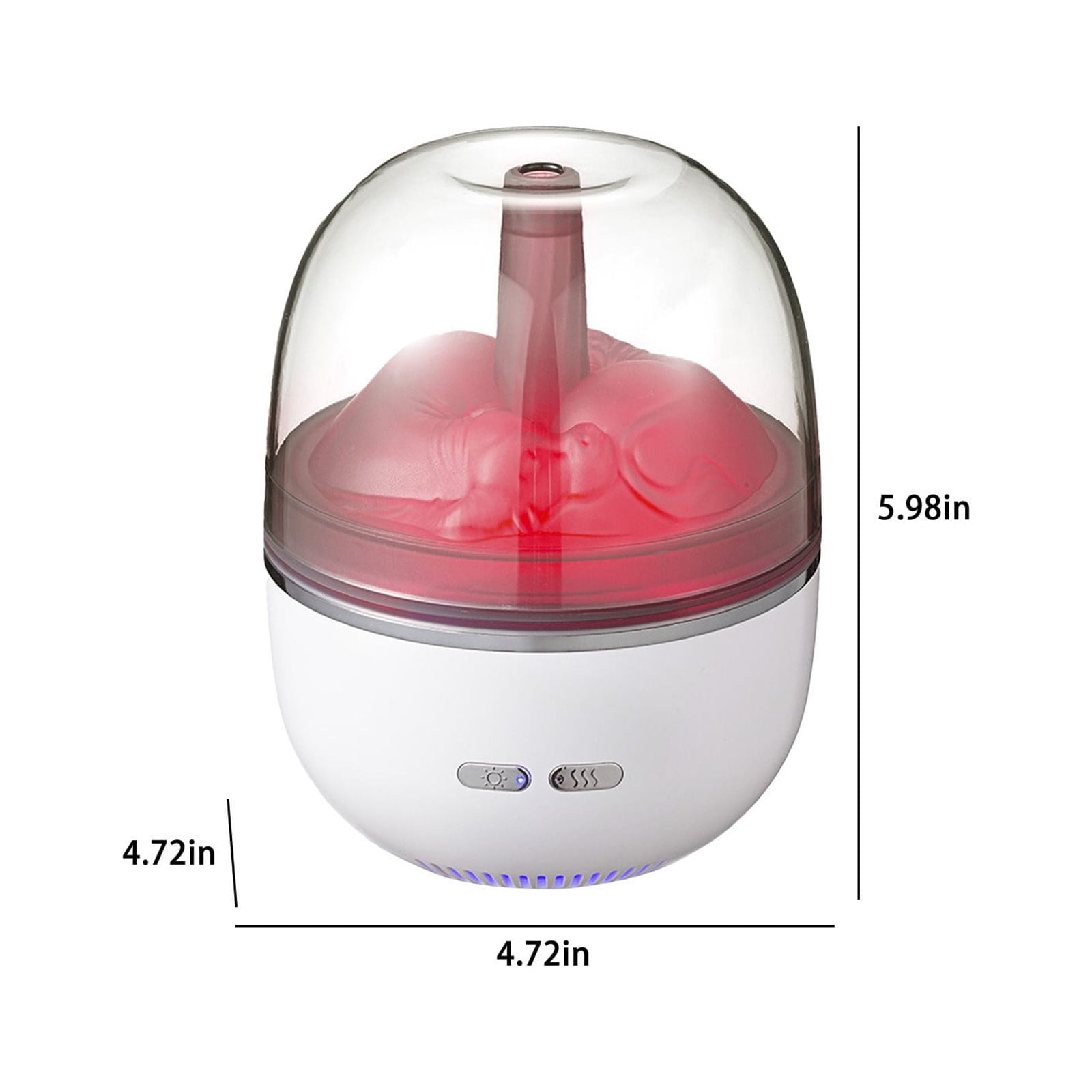 WQQZJJ Humidifiers For Bedroom Large Room Home Warm For Mist Top Desk Humidifiers Essential Oil Diffuser Quiet With Mist Humidifiers For Home Small Humidifier