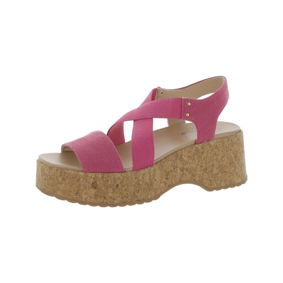 Dr. Scholl's Shoes Womens Dottie Slingback Slip-On Platform Sandals