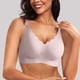 thumbnail image 2 of Sujetador sin aros y sin costuras con relleno y escote festoneado para mujer: bralette suave y cómodo sin aros, cobertura total, informal y sexy, 2 of 7
