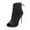 Black, variant on Women Peep Toe Back Zippers Ankle Boots Stiletto High Heels Lace Up Cutout Sandals Comfort Party Dress Shoes Size 9 Black