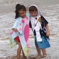 thumbnail image 2 of Qarigey Albornoz para niños con hebilla para facilitar su y diversión Toallas de baño Capa Toalla de baño Toalla de playa Sudaderas y sudaderas con capucha 70cm, 2 of 6